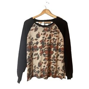 Crazy Train Buffalo Plaid Lounge Sweater Womens Sz S Overized Comfy Soft Holiday